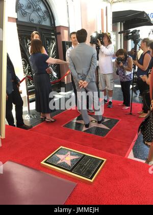 Hollywood, Californie, USA. 26 juillet, 2017. J15914CHW.Jason Bateman honoré avec étoile sur le Hollywood Walk of Fame de Hollywood Boulevard .6533 devant les appartements d'Hudson, Hollywood, Californie, USA.26/07/2017.JASON BATEMAN . © H.Clinton Wallace/Photomundo/ International Inc Photos Credit : Clinton Wallace/Globe Photos/ZUMA/Alamy Fil Live News Banque D'Images