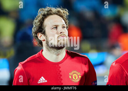 Juan Mata (milieu offensif) En match 1/8 de finale de la Ligue Europa entre 'FC Rostov" et "Manchester United", 09 mars 2017 à Rostov-sur-Don, en Russie. Banque D'Images