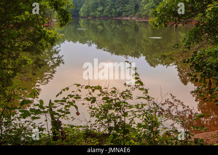 Une vue sur Lake Norman de Troutman, Caroline du Nord. Banque D'Images