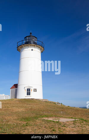 Nobska Lumière, également connu sous le nom de Nobska Point Light est un phare situé à Woods Hole sur la pointe sud-ouest de Cape Cod, Massachusetts. Banque D'Images