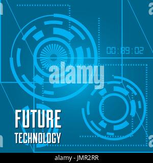 La technologie de connexion numérique et visuelle Illustration de Vecteur