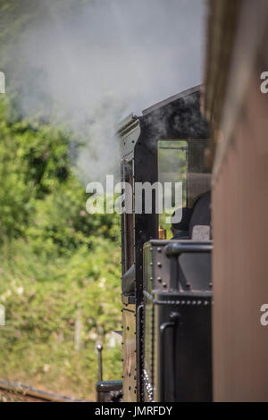 Les Brecon Mountain Railway (Gallois : Rheilffordd Mynydd Brycheiniog) est un 1 ft 113⁄4 in (603 mm) Chemin de fer touristique à voie étroite qui traverse les Brecon Beacons sur toute la longueur de la pente et du réservoir de Pontsticill Banque D'Images