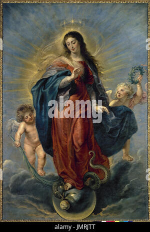 Peter Paul Rubens (1628-1629). Peintre flamand. L'Immaculée Conception, 1628-1629. Musée du Prado. Madrid. L'Espagne. Banque D'Images