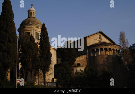 L'Italie. Rome. Basilique San Giovanni e Paolo. Construit en 398 et restauré en 12e siècle et 18e siècle. Banque D'Images