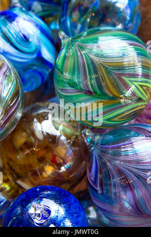 Flotteur en verre soufflé, le Jennifer Sears Glass Art Studio, Lincoln City, Oregon Banque D'Images