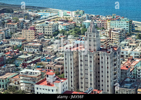 Vue aérienne de La Havane, Cuba Banque D'Images