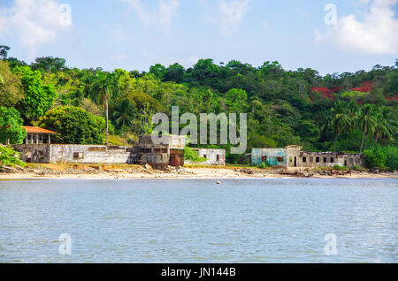 Les images de l'ancienne île de Coiba prision au Panama Banque D'Images