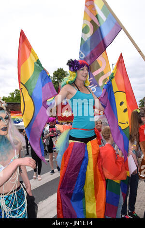 Pride 2017 Norwich, Royaume-Uni, 29 juillet 2017 Banque D'Images