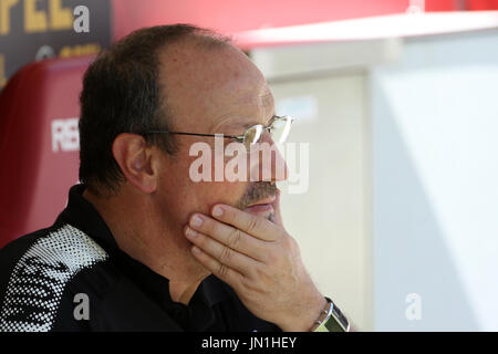 Mainz, Allemagne. 29 juillet, 2017. Newcastle's manager pendant le match de football amical club international entre FSV Mainz 05 et Newcastle United à Mainz, Allemagne, 29 juillet 2017. Photo : Thomas Frey/dpa/Alamy Live News Banque D'Images