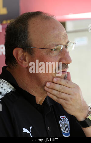 Mainz, Allemagne. 29 juillet, 2017. Newcastle's manager pendant le match de football amical club international entre FSV Mainz 05 et Newcastle United à Mainz, Allemagne, 29 juillet 2017. Photo : Thomas Frey/dpa/Alamy Live News Banque D'Images