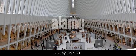 Usa ny new york city centre de transport, oculus wtc world trade center chambers st station Banque D'Images