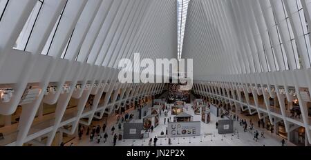 Usa ny new york city centre de transport, oculus wtc world trade center chambers st station Banque D'Images