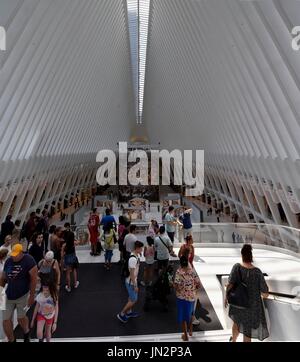 Usa ny new york city centre de transport, oculus wtc world trade center chambers st station Banque D'Images