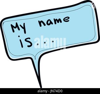 Vector hand drawn sketch speech bubble Illustration de Vecteur