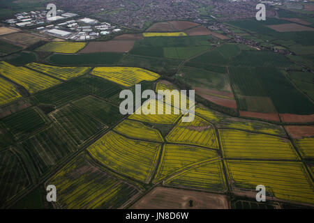 Photographie aérienne Northamptonshire, Angleterre Banque D'Images