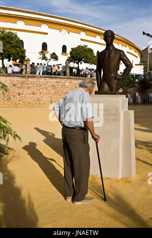 LINARES, ESPAGNE - le 29 août : monument de la 'Manolete' torero espagnol à Linares, Espagne, province de Jaén Banque D'Images