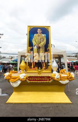 Maha Vajiralongkorn Bodindradebayavarangkun au sanctuaire, Roi de Thaïlande, Rama aka X Banque D'Images