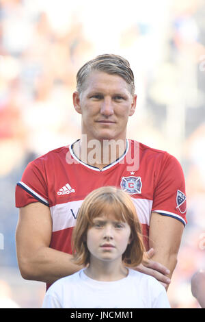 KANSAS CITY, KS - 29 juillet : le milieu de terrain Bastian Schweinsteiger Chicago Fire (31) dans un match entre la MLS Chicago Fire et sportifs Banque D'Images