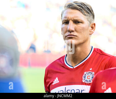 KANSAS CITY, KS - 29 juillet : le milieu de terrain Bastian Schweinsteiger Chicago Fire (31) dans un match entre la MLS Chicago Fire et sportifs Banque D'Images