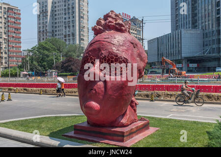 Sculptures de l'artiste visuel italien Gianni Dessi à Beijing, Chine. Banque D'Images