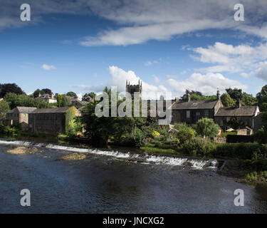 Rivière Aire, Bingley Banque D'Images