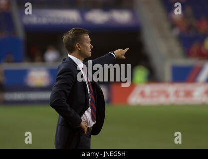 Harrison, United States. 29 juillet, 2017. Harrison, NJ USA - Juillet 29, 2017 : l'entraîneur-chef Jesse Marsch de Red Bulls MLS au cours de match entre les New York Red Bulls et Impact de Montréal sur Red Bull Arena Red Bulls a gagné 4 - 0 Crédit : lev radin/Alamy Live News Banque D'Images