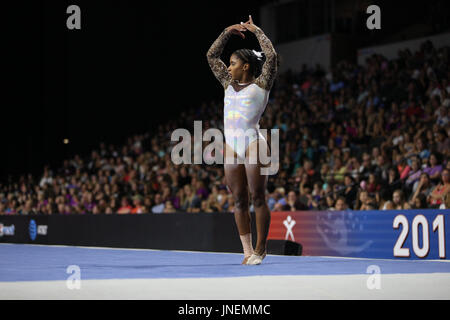 29 juillet 2016 : La Jordanie gymnaste Chiles participe à la compétition senior au 2017 Classic à l'AMÉRICAIN Sears Centre à Hoffman Estates, Illinois. Chiles est venu en cinquième tout autour. Melissa J. Perenson/CSM Banque D'Images