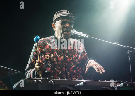 Festival Womad, Charlton park, Wiltshire, Royaume-Uni. 29 juillet 2017. Roy Ayers, Égypte et Seun Kuti 80 titre l'air libre, le dernier jour de 2017 womad. crédit : Francesca moore/Alamy live news Banque D'Images