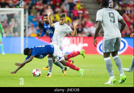 Oslo, Norvège. 30 juillet, 2017. Norvège, Oslo - 30 juillet 2017. Andreas Pereira de Manchester United voit pendant le match amical entre le club de football de Manchester United et Vålerenga à Ullevaal Stadion. Gonzales : Crédit Photo/Alamy Live News Banque D'Images