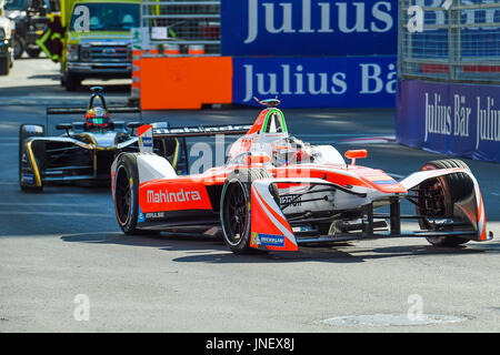 Montréal, Canada. 30 juillet, 2017. Mahindra Racing pilot Felix Rosenqvist (19) au cours de la formule E ePrix Montréal à Montréal © al, Qu © bec. David Kirouac/CSM Crédit : Cal Sport Media/Alamy Live News Banque D'Images