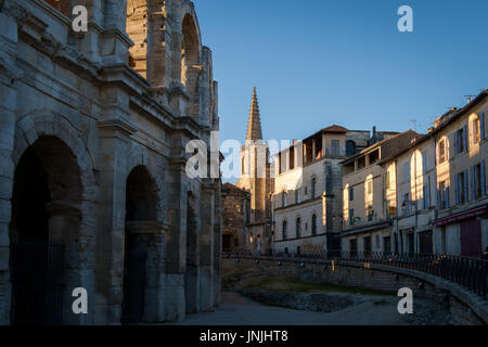 L'arène romaine à Arles, Provence, France Banque D'Images