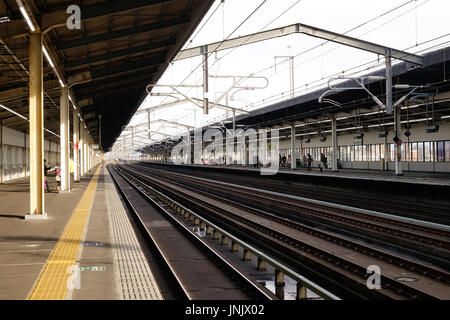 Tokyo, Japon - Jan 2, 2016. Avis de gare à Tokyo, Japon. Banque D'Images