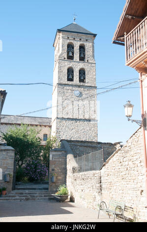 L'église de Senegüé (Senegue), Huesca, Espagne Banque D'Images