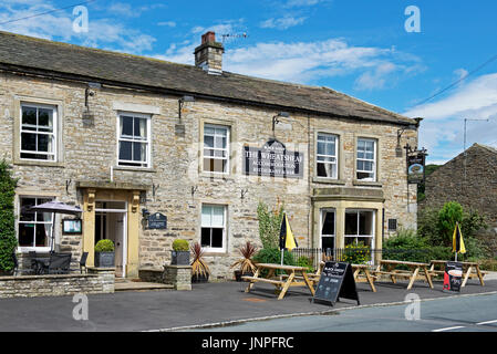 Le Wheatsheaf Inn, Carperby, Wensleydale, Yorkshire Dales National Park, North Yorkshire, England UK Banque D'Images