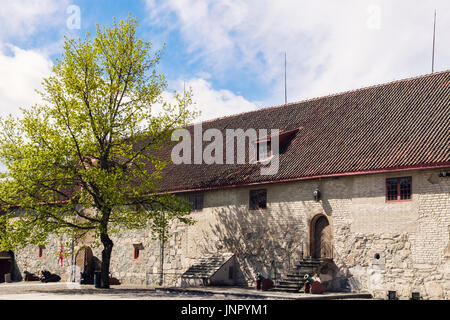 Musée de la résistance et de l'Armée de terre Rustkammeret Erkebispegarden au Palais de l'archevêque complexe. Trondheim, Sør-Trøndelag, Norvège, Scandinavie Banque D'Images