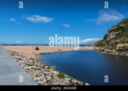 Lourinha Portugal. 26 juin 2017. Plage de Porto Novo à Lourinha. Lourinha, Portugal. Photographie par Ricardo Rocha. Banque D'Images