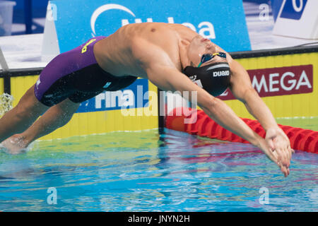 Budapest, Hongrie. 27 juillet, 2017. Ryosuke Irie (JPN) Natation : 17e Championnats du monde FINA 2017 Budapest men's 200m dos finale à l'Arène Duna à Budapest, Hongrie . Credit : Enrico Calderoni/AFLO SPORT/Alamy Live News Banque D'Images