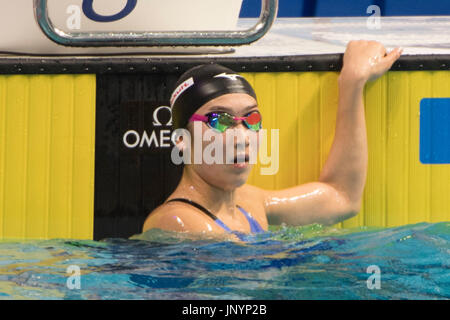 Budapest, Hongrie. 29 juillet, 2017. Rikako Ikee (JPN) Natation : 17e Championnats du monde FINA 2017 Budapest 50m nage libre en demi-finales Arena Duna à Budapest, Hongrie . Credit : Enrico Calderoni/AFLO SPORT/Alamy Live News Banque D'Images