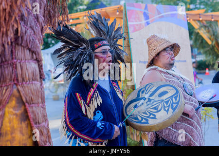 Vancouver, Canada. Juil 30, 2017. le tambour appelle Festival, Canada 150 cas, Larwill Park, Vancouver, Colombie-Britannique, Canada. Crédit : Michael Wheatley/Alamy Live News Banque D'Images