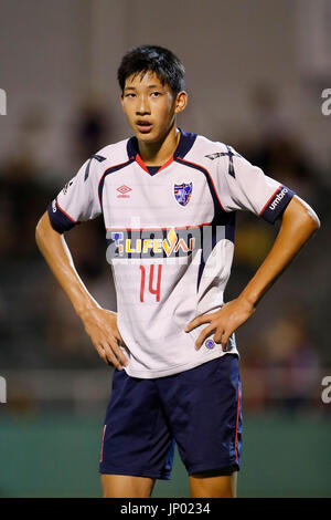 Tokyo, Japon. 31 juillet, 2017. Daichi Hara (FC Tokyo U-18) Football/soccer : la 41e Japon Club jeunes (U-18) Championnat de football match de demi-finale entre Kawasaki Frontale U-18 - FC Tokyo U-18 à Ajinomoto Domaine Nishigaoka dans Tokyo, Japon . Credit : Yohei Osada/AFLO SPORT/Alamy Live News Banque D'Images