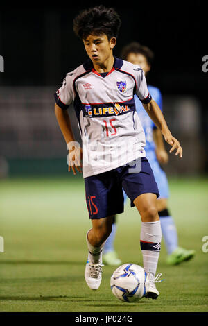 Tokyo, Japon. 31 juillet, 2017. Takefusa Kubo (FC Tokyo) Football/soccer : la 41e Japon Club jeunes (U-18) Championnat de football match de demi-finale entre Kawasaki Frontale U-18 - FC Tokyo U-18 à Ajinomoto Domaine Nishigaoka dans Tokyo, Japon . Credit : Yohei Osada/AFLO SPORT/Alamy Live News Banque D'Images