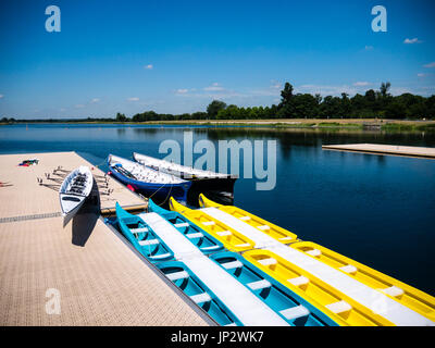 Dorney Lake, Eton College, Windsor, Buckinghamshire, Angleterre Banque D'Images