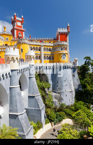 Palais National de Pena à Sintra, Portugal. Banque D'Images