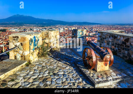 L'Europe, Kosovo, Prizren, ville historique, Forteresse de Prizren, Призренски Prizrenski град, grad, Каlаја Каљаја Kaljaja,,, Dušan's Fortress, Душанов град Banque D'Images