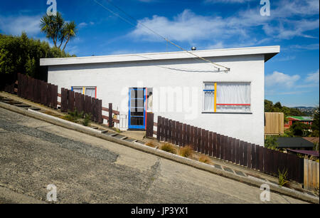 Baldwin Street - la rue la plus raide du monde, Dunedin, Nouvelle-Zélande Banque D'Images