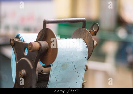 Certains équipements d'impression ancienne impressionnant sur l'affichage au Musée industriel à Bradford, West Yorkshire Banque D'Images