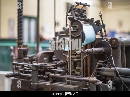 Certains équipements d'impression ancienne impressionnant sur l'affichage au Musée industriel à Bradford, West Yorkshire Banque D'Images