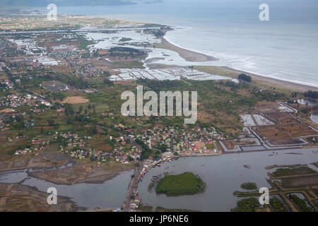Vue aérienne de Banda Aceh, Sumatra Banque D'Images