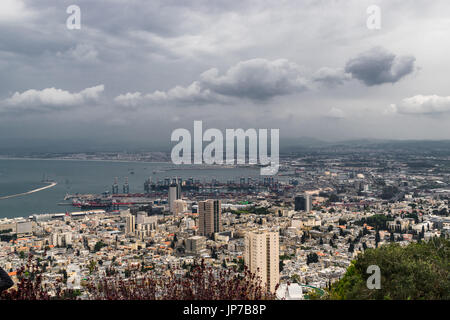 La ville de Haïfa Banque D'Images