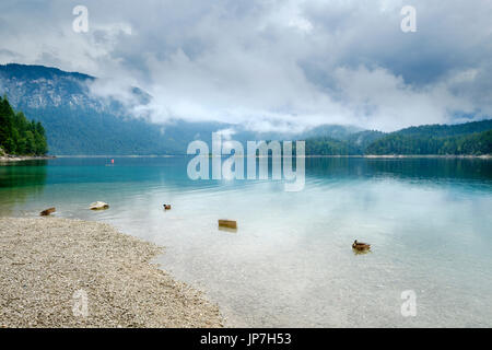 Grainau, Eibsee, Haute-Bavière, Bavière, Allemagne Banque D'Images